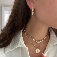 14K GOLD DIAMOND DVORA HOOPS