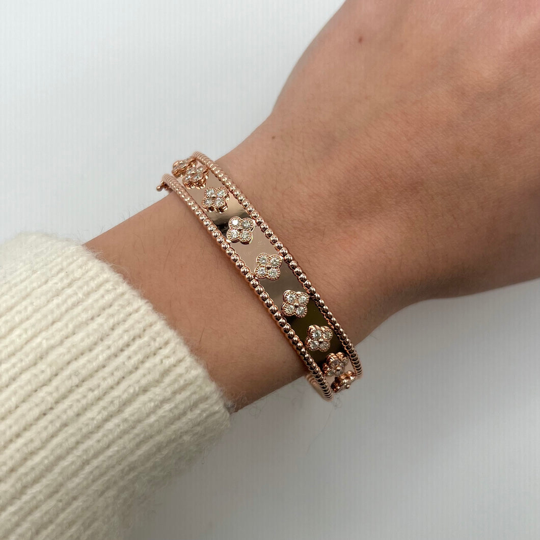 14K GOLD DIAMOND ESME BANGLE