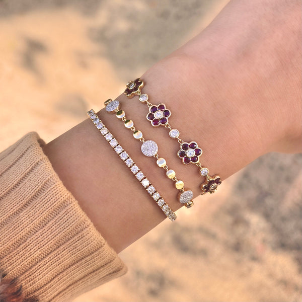 14K GOLD DIAMOND LOLA BRACELET