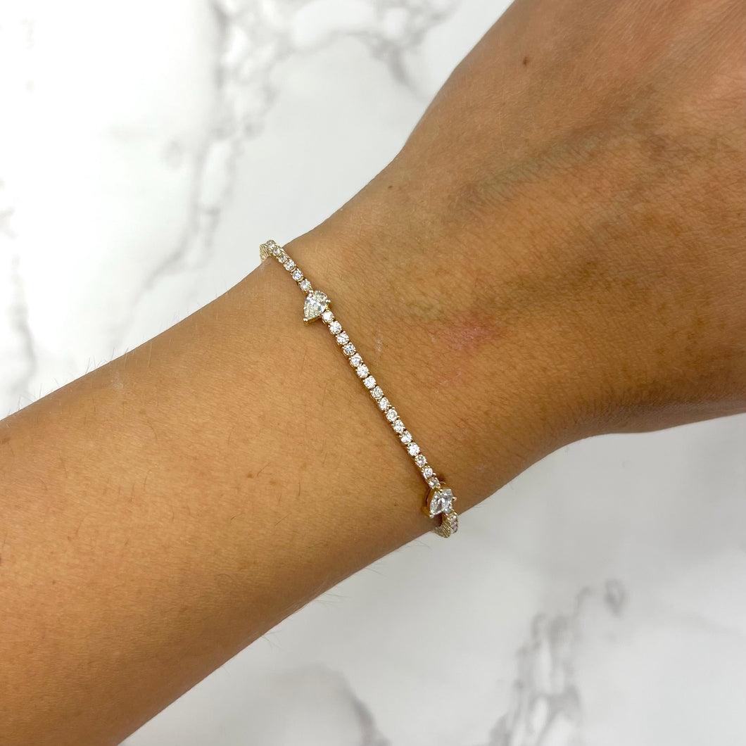 14K GOLD DIAMOND GIGI BRACELET