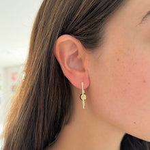14K GOLD DIAMOND ALANA HOOPS