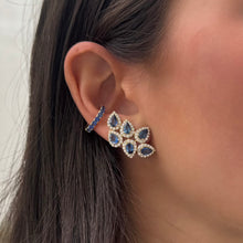 14K GOLD SAPPHIRE SARI EAR CUFF