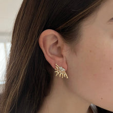 14K GOLD DIAMOND TEELA EARRINGS