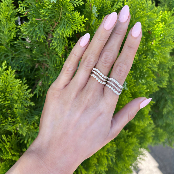 14K GOLD DIAMOND MILLIE RING