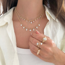 14K GOLD DIAMOND IZZY NECKLACE