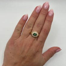 14K GOLD DIAMOND TOURMALINE ALLISON RING