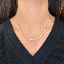 14K GOLD DIAMOND CHERI BEZEL NECKLACE