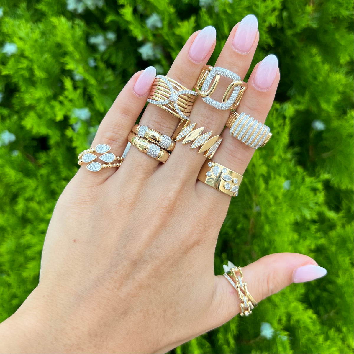 14K GOLD DIAMOND KAIA RING – Jen K Online