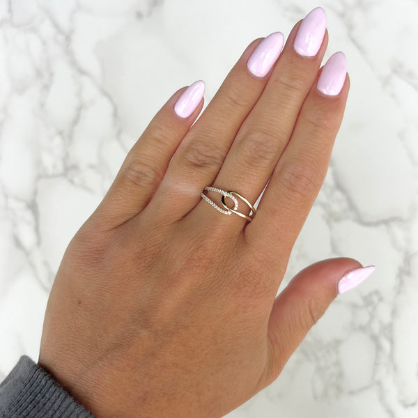 14K GOLD DIAMOND JOJO RING