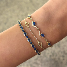 14K GOLD BLUE SAPPHIRE ADINA BRACELET