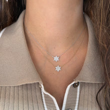 14K GOLD DIAMOND SARAH STAR OF DAVID NECKLACE