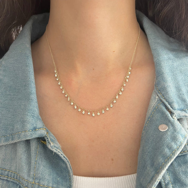 14K GOLD DIAMOND ARIA NECKLACE