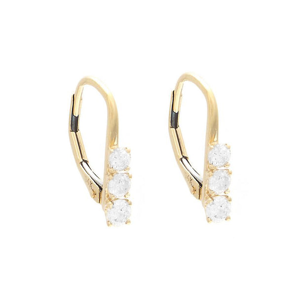 14K GOLD DIAMOND MARCI EARRINGS