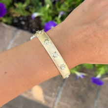 14K GOLD DIAMOND BOBBI BANGLE