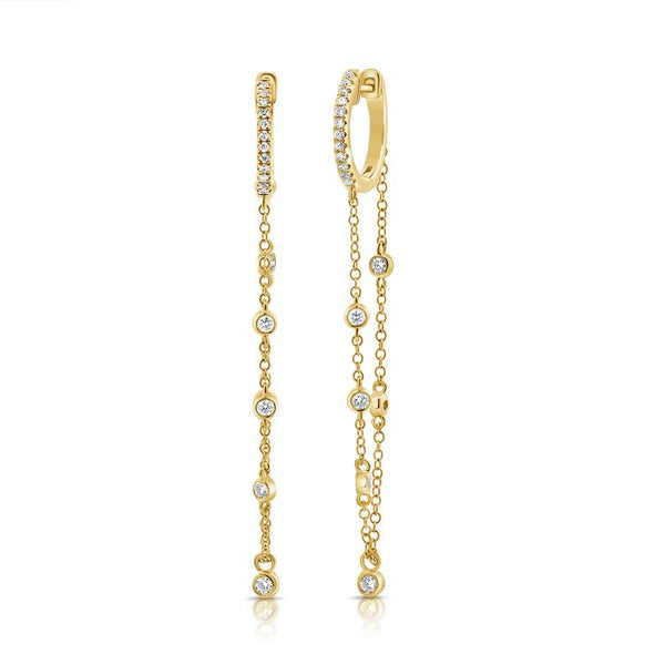 14K GOLD DIAMOND BRENT EARRINGS