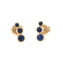 14K GOLD SAPPHIRE LAURA STUDS