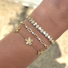 14K GOLD DIAMOND MILA OVAL BRACELET