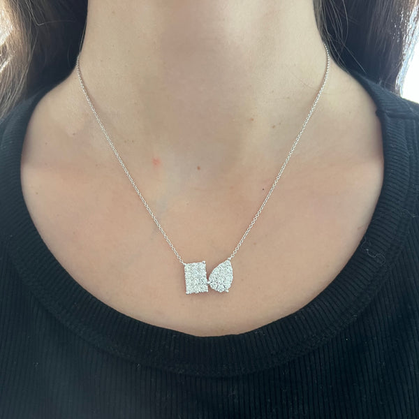 14K GOLD DIAMOND RACHEL NECKLACE