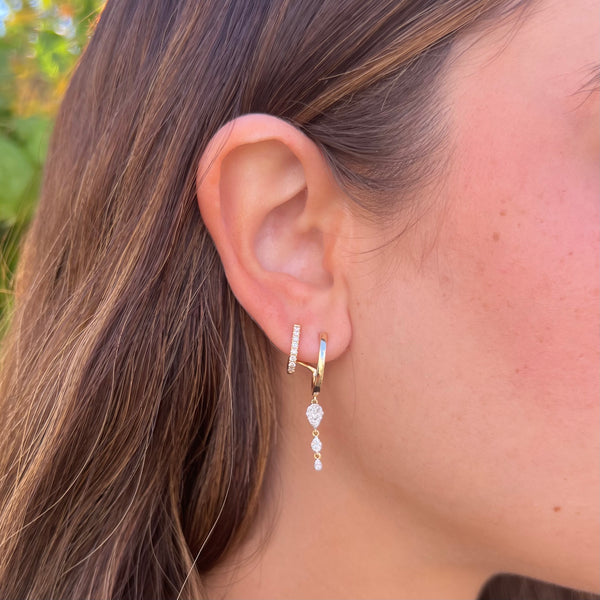14K GOLD DIAMOND TATIANA EARRINGS
