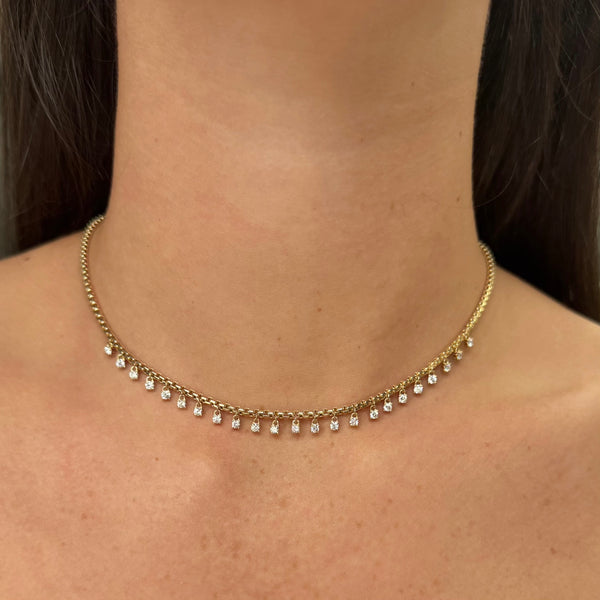 14K GOLD DIAMOND LEE NECKLACE
