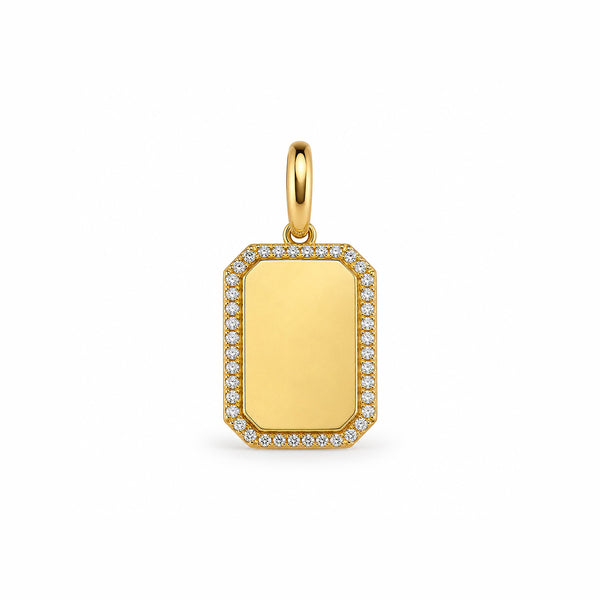 14K GOLD DIAMOND EMMY CHARM
