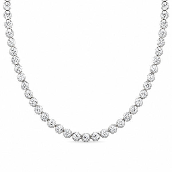 14K GOLD 4.08 CT DIAMOND ADDISON CHOKER