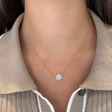 14K GOLD DIAMOND SARAH STAR OF DAVID NECKLACE