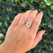 14K GOLD DIAMOND ADI MAGEN DAVID RING