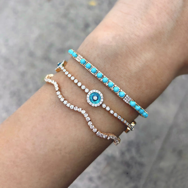 14K GOLD DIAMOND JORDYN EYE BRACELET