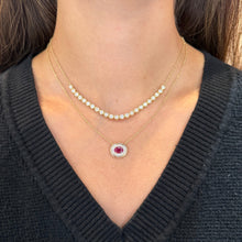 14K GOLD DIAMOND RUBY SIMMY NECKLACE