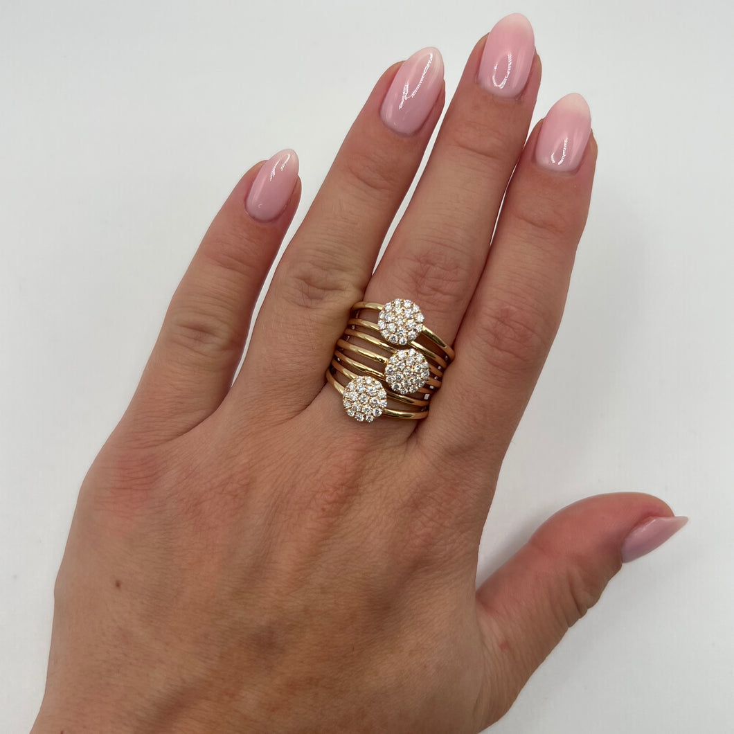 14K GOLD DIAMOND GINA RING