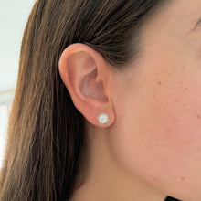 14K GOLD DIAMOND SMALL BRANDY STUDS