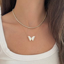 14K GOLD DIAMOND RILEY BEZEL NECKLACE
