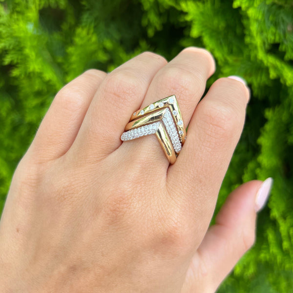 14K GOLD DIAMOND MIRIAM RING
