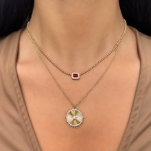 14K GOLD DIAMOND RUBY SHANNA NECKLACE