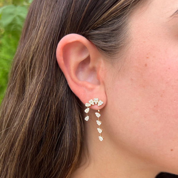 14K GOLD DIAMOND PENELOPE EARRINGS
