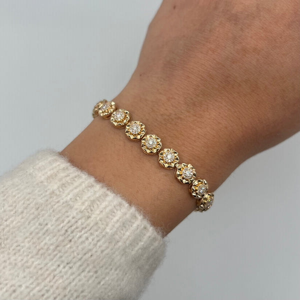 14K GOLD DIAMOND KIRA BRACELET