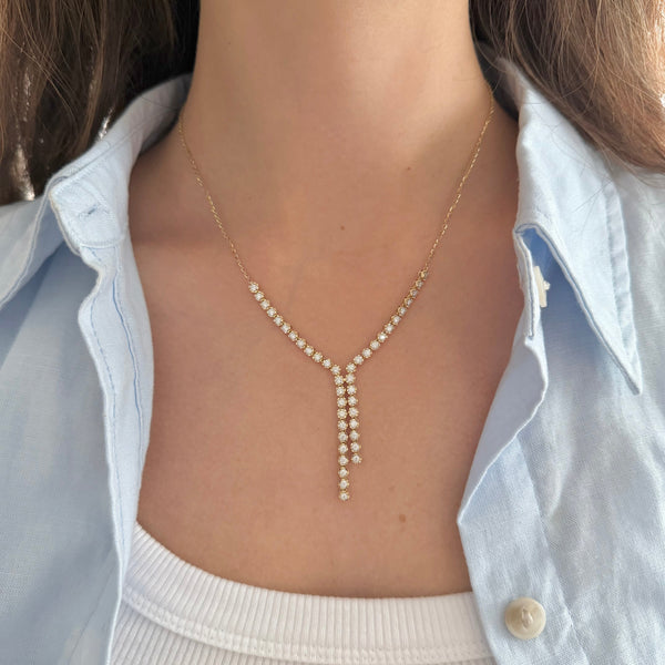 14K GOLD DIAMOND TILLY LARIAT