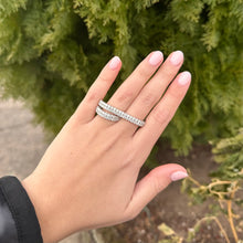 14K GOLD DIAMOND LAUREN DOUBLE FINGER RING