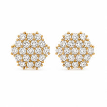 14K GOLD DIAMOND SHARI STUDS