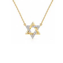 14K GOLD DIAMOND RONIT STAR OF DAVID NECKLACE