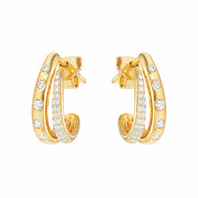 14K GOLD DIAMOND ZEVA EARRINGS