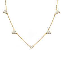 14K GOLD DIAMOND LARGE HEATHER NECKLACE