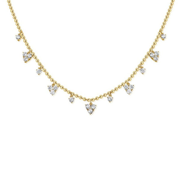 14K GOLD DIAMOND SELENA NECKLACE