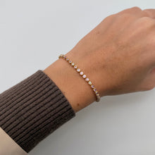 14K GOLD DIAMOND AND PINK SAPPHIRE CARLI BRACELET