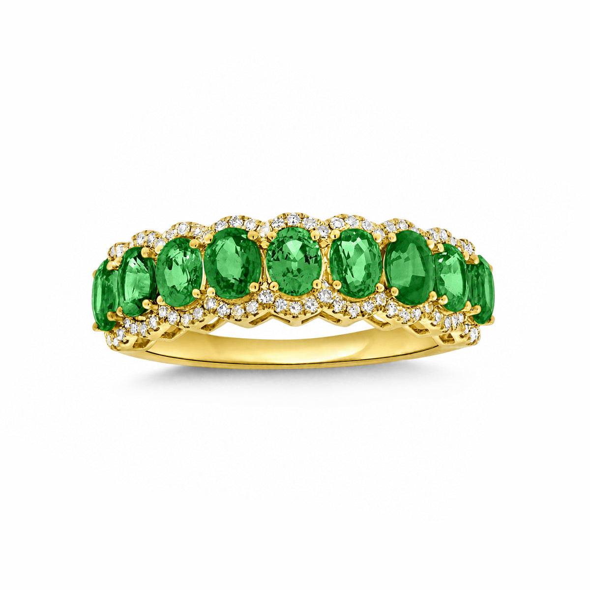 14K GOLD DIAMOND EMERALD SARIT RING – Jen K Online