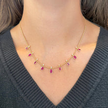 14K GOLD DIAMOND RUBY CHARISSE NECKLACE