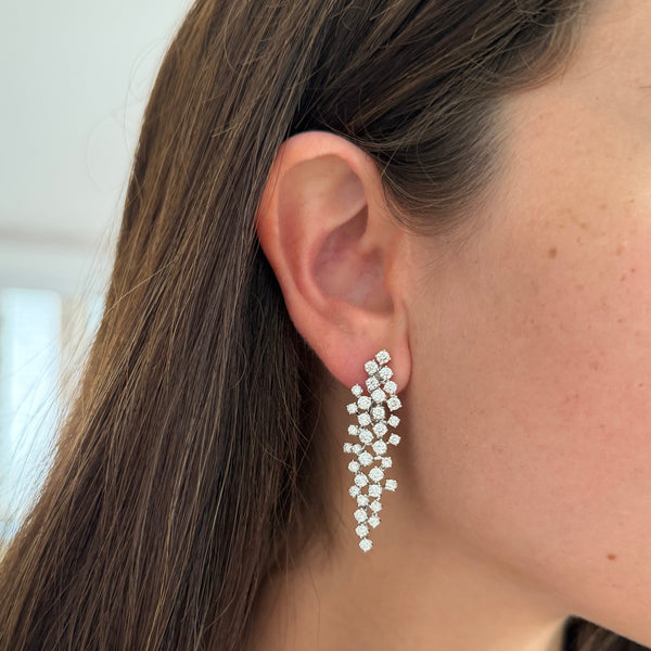 14K GOLD DIAMOND EDITH EARRINGS