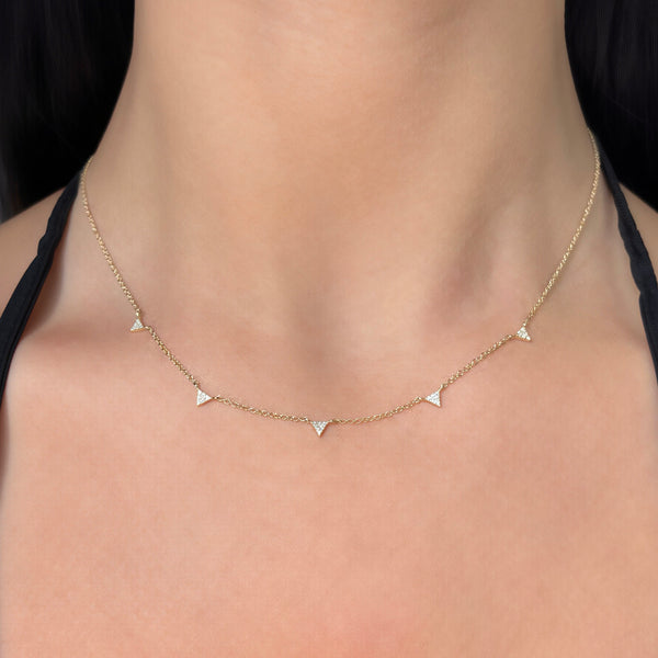 14K GOLD DIAMOND GISELE NECKLACE