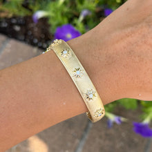 14K GOLD DIAMOND BOBBI BANGLE